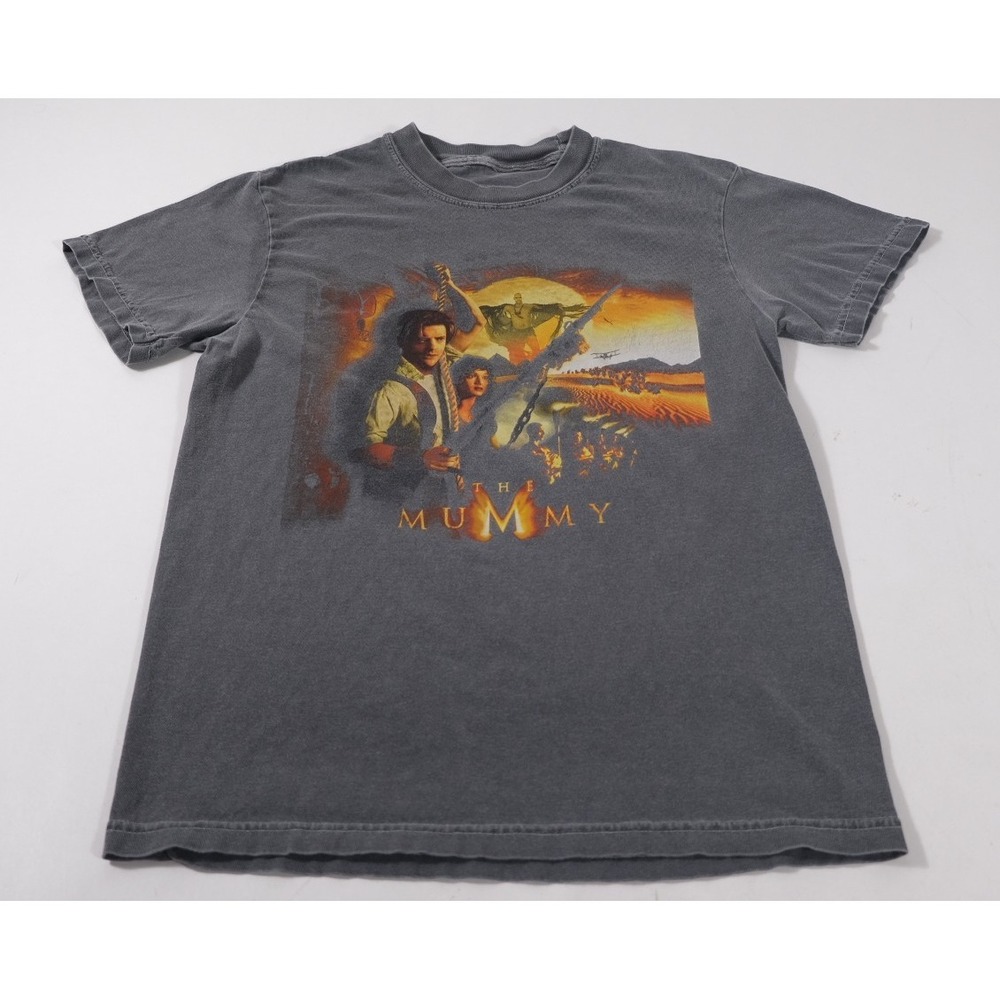 Universal Studios Tee Women Small Gray The Mummy Movie Graphic Vintage Wash